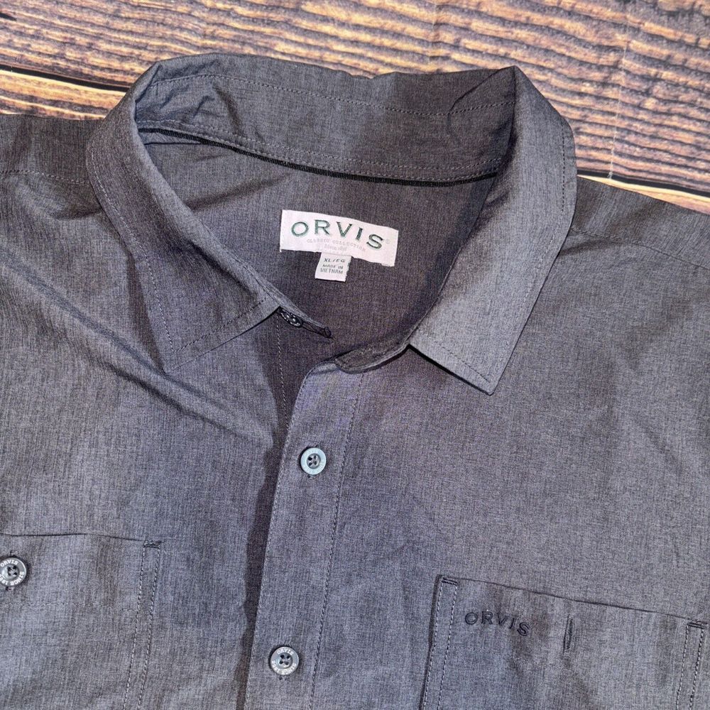 Orvis Classic Collection Button Shirt Mens XL Hiking Fishing Outdoor Short Slv